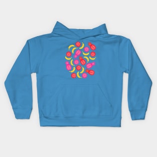 TROPICAL FRUITS WITH LOTSA DOTS in Pop Art Brights - UnBlink Studio by Jackie Tahara Kids Hoodie